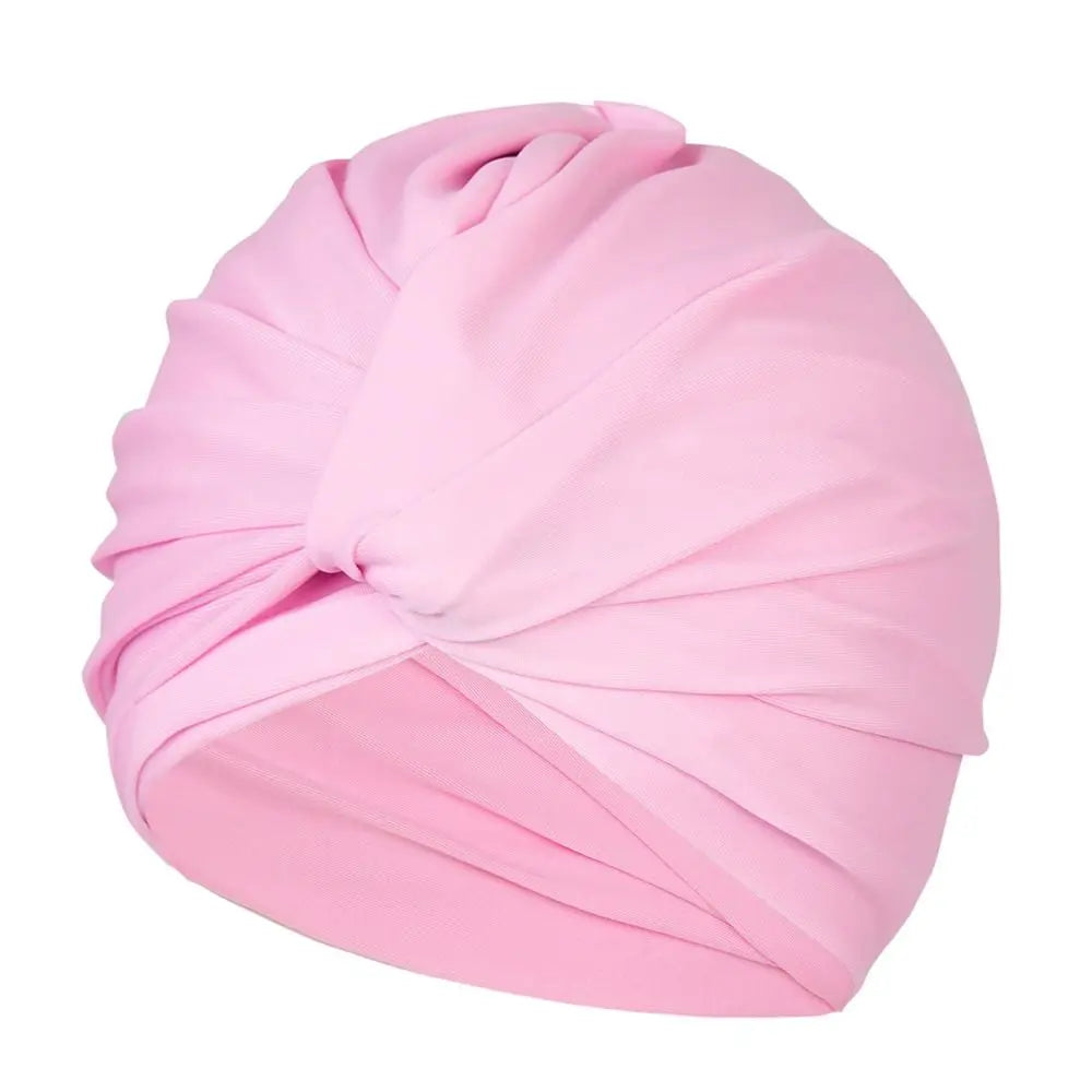 Stretchy Swim Cap | Multi-Color Turban for Women & Girls