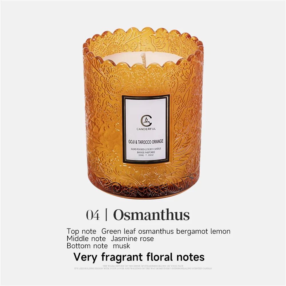 Luxury Scented Soy Candle - Natural Essential Oil for Sleep & Stress Relief