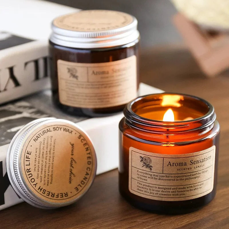 Scented Soy Candles - Smokeless Aromatic Luxury Decor