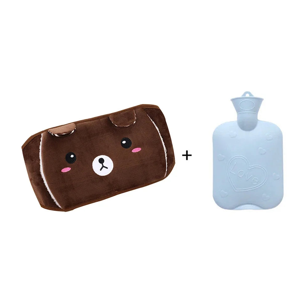 Hot Water Bottle Bag | Plush Waist Cover for Pain Relief