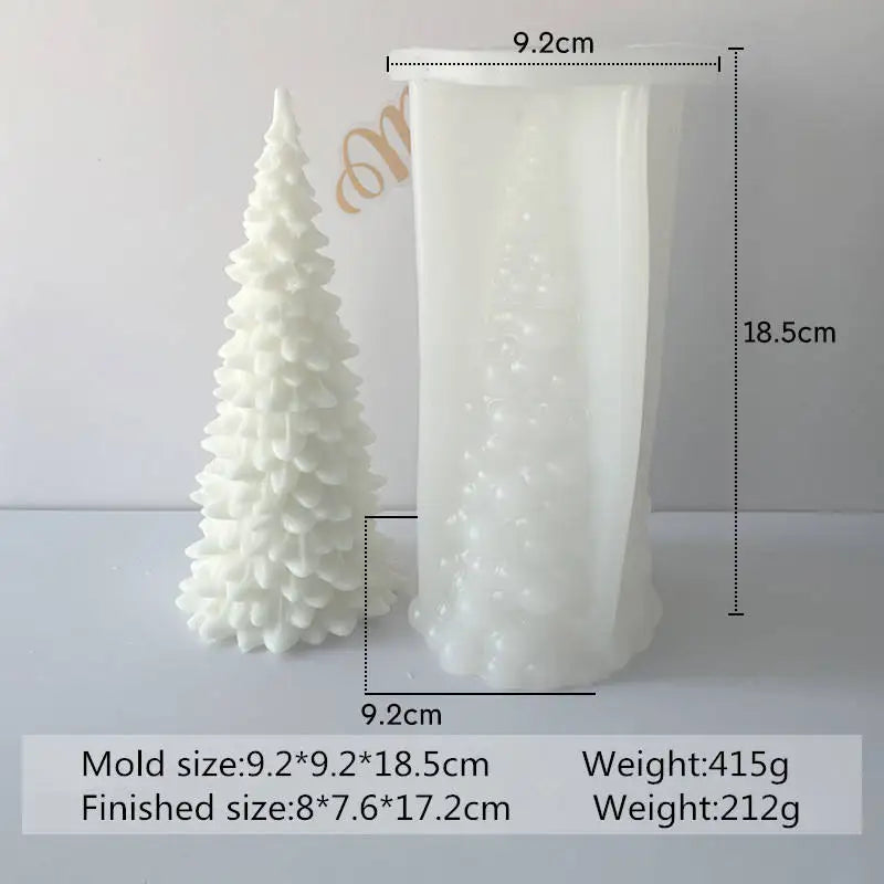 Christmas Tree Scented Candle Mold - DIY Soap & Plaster Ornament