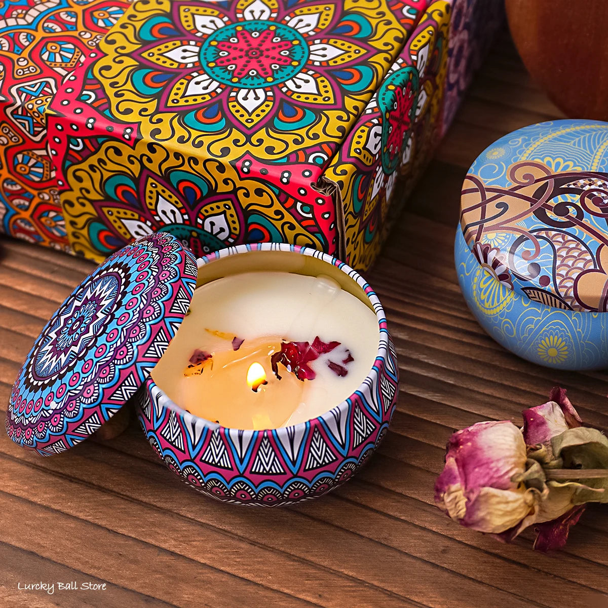 4Pcs Islamic Arabian Scented Candle Set - Romantic Gift