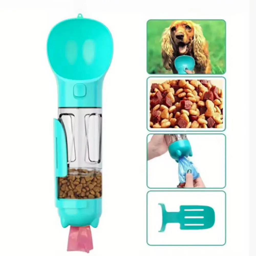 3 in 1 Pet's water bottle | Best Dog's Care Gadget | Leak Proof Water Bottle with Trash Bag and Shovel | Dog Food Feeder