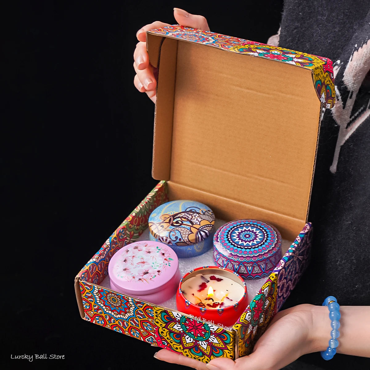 4Pcs Islamic Arabian Scented Candle Set - Romantic Gift