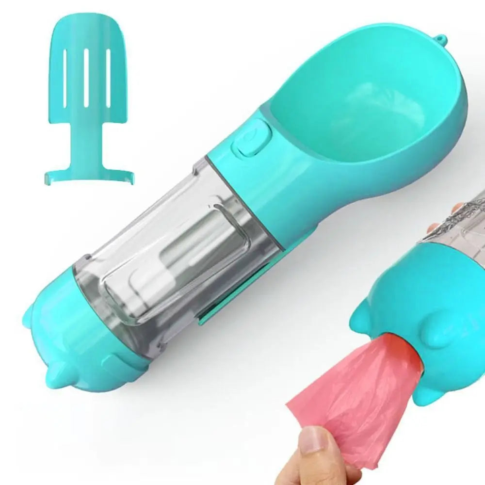 3 in 1 Pet's water bottle | Best Dog's Care Gadget | Leak Proof Water Bottle with Trash Bag and Shovel | Dog Food Feeder