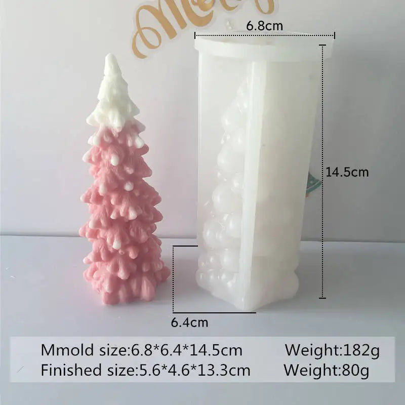 Christmas Tree Scented Candle Mold - DIY Soap & Plaster Ornament
