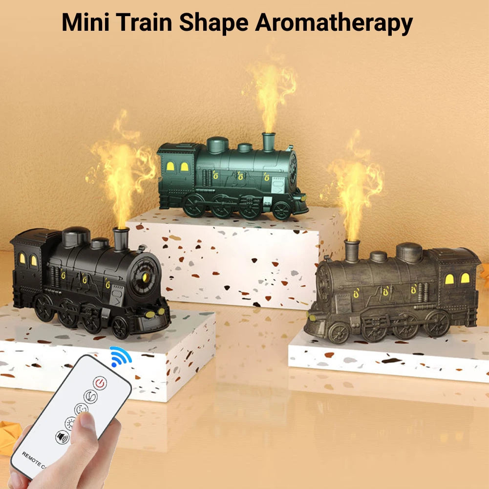 Mini Train Shape Aromatherapy Diffuser with LED Lamp