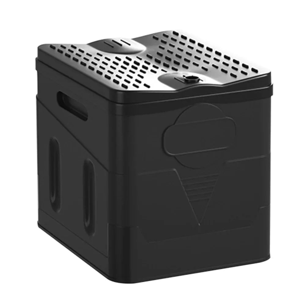 Folding Toilet Portable Outdoor Storage Box Car Toilet Bucket Collapsible Trash Can for Self-driving Travel Emergency Toilet