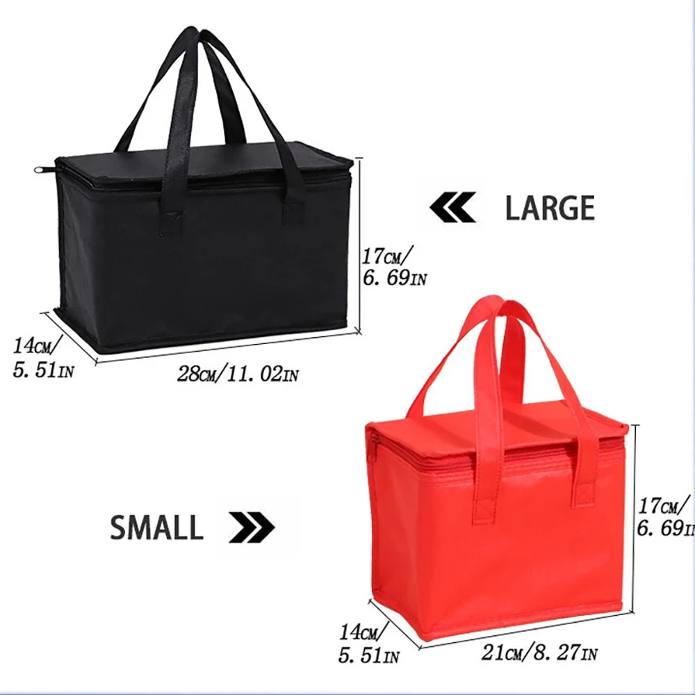 Portable Lunch Cooler Bag - Insulated Picnic Thermal Bag