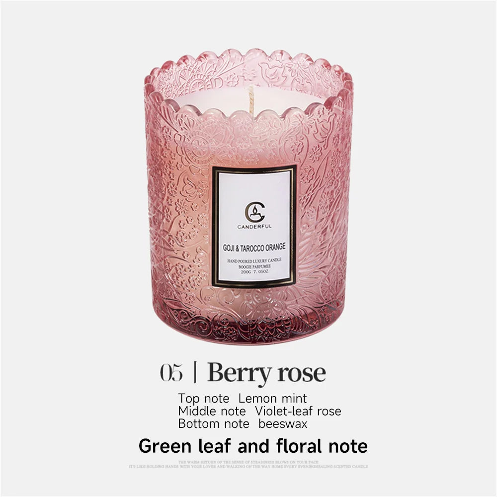 Luxury Scented Soy Candle - Natural Essential Oil for Sleep & Stress Relief