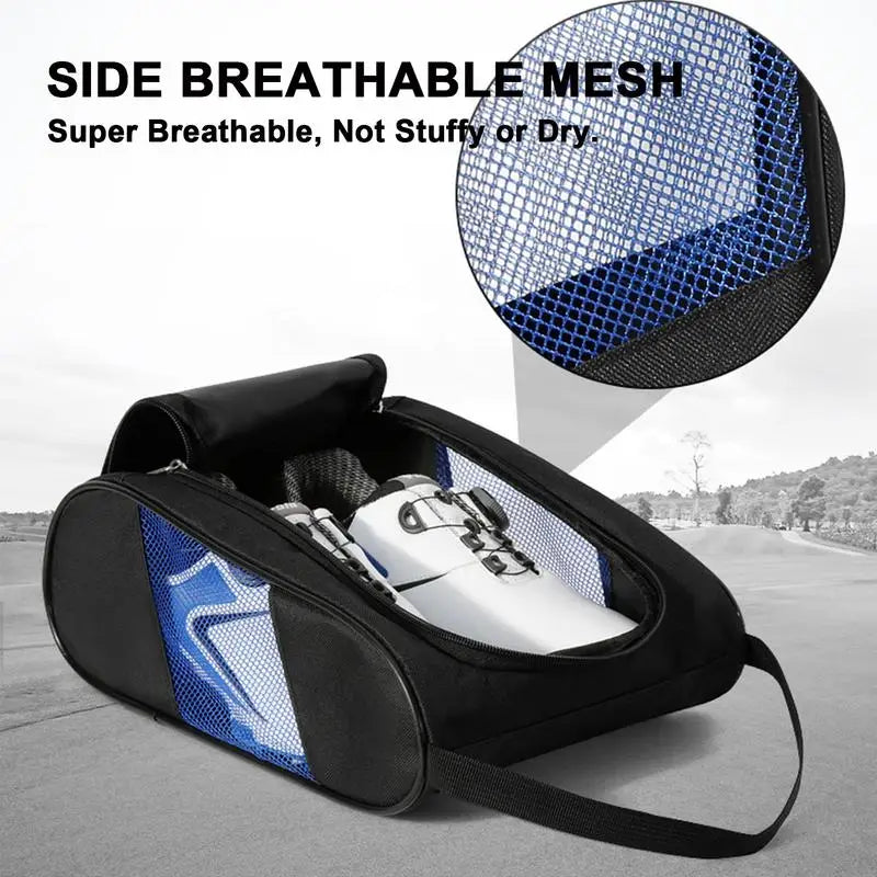 Waterproof Golf Shoe Bag – Travel Organizer with Ventilation