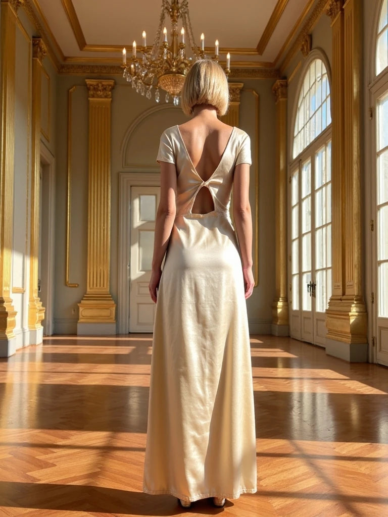 Sexy Green Halter Split Long Dress - Party & Evening Gown