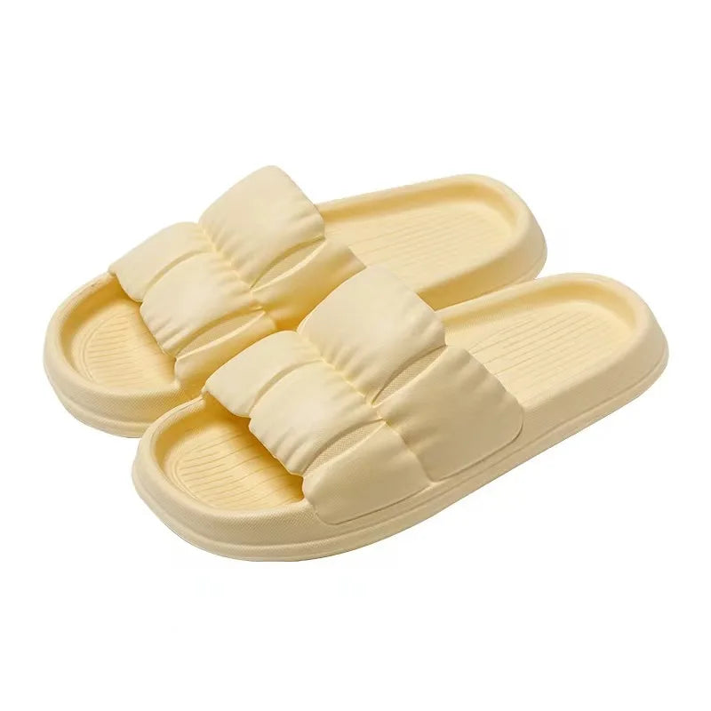 Women Soft Sole Cloud Slippers - Thick Platform Non-Slip Flip Flops
