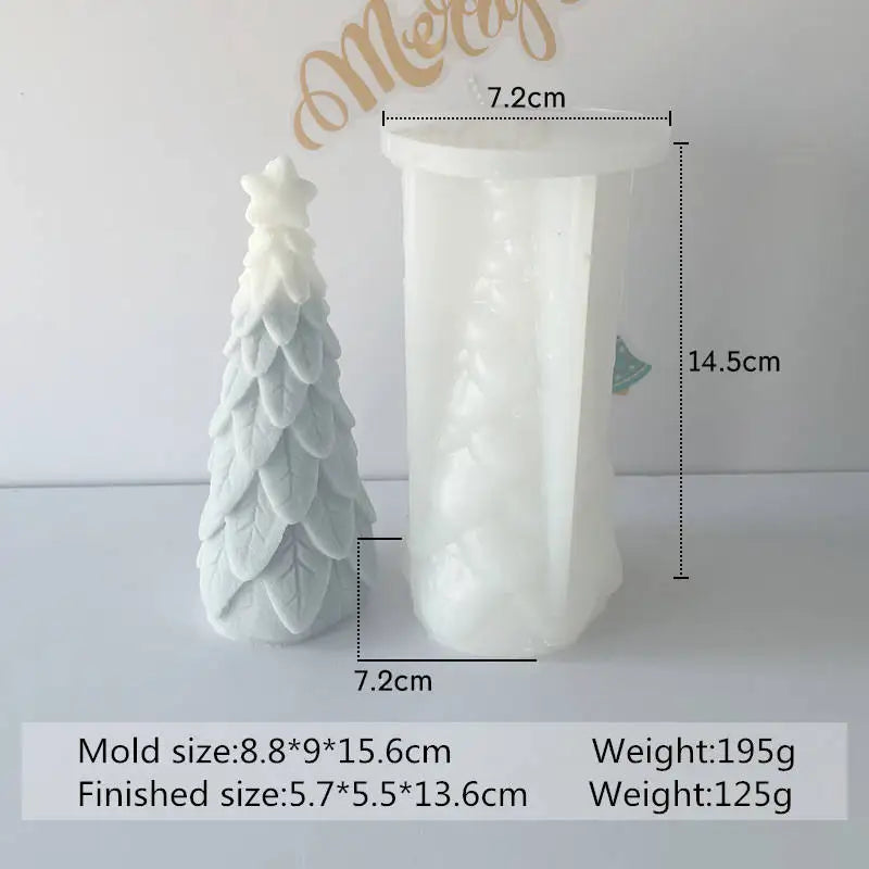 Christmas Tree Scented Candle Mold - DIY Soap & Plaster Ornament