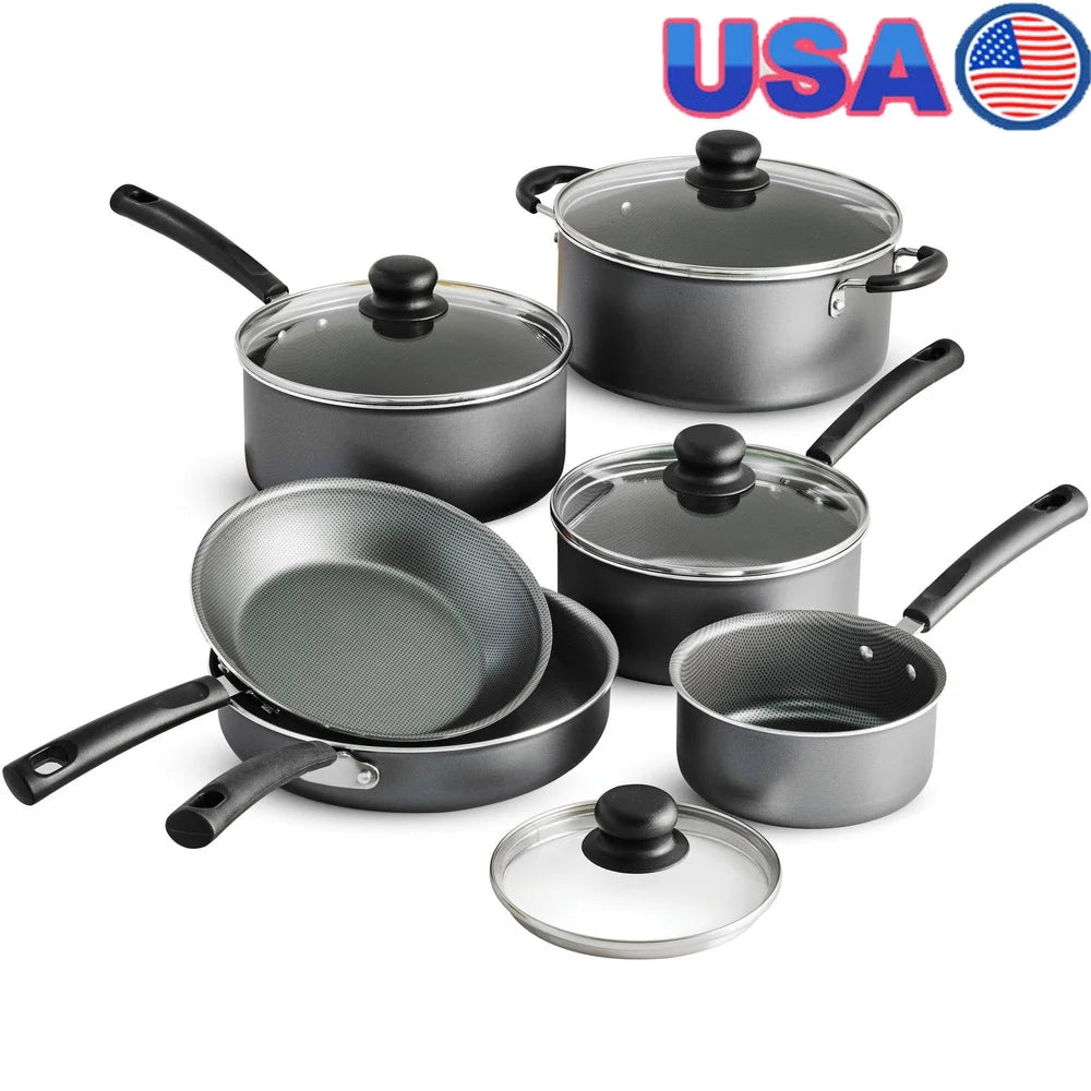 10 Piece Pots and Pans Set for Kitchen Accessories