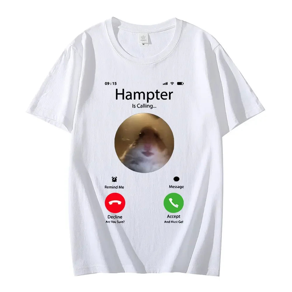 Dank Meme Hamster T-Shirt - Women's Streetwear Short Sleeve