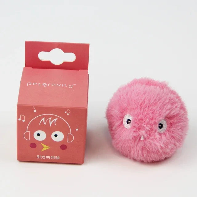 Interactive Cat Ball with Catnip & Squeak – Fun Training Toy for Kittens