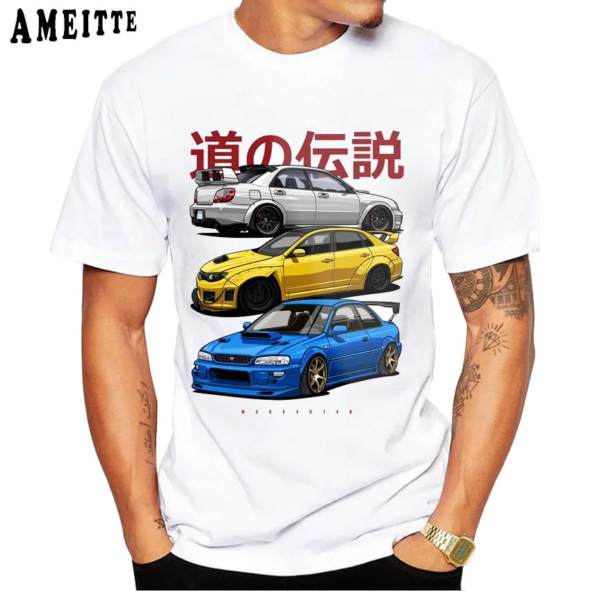 Luxury Wheels Fragments JDM Civic Type R T-Shirt for Summer