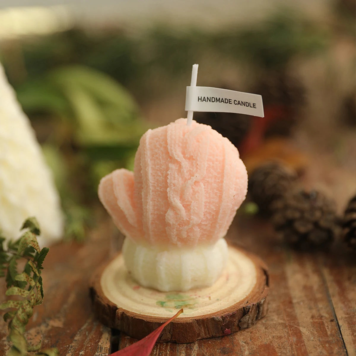 Christmas Glove Pattern Soy Wax Scented Candle - Rose Scent
