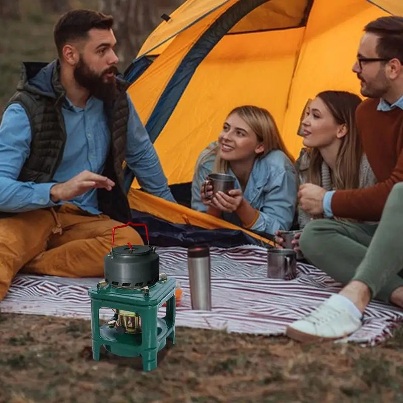 8-Wick Kerosene Stove - Portable Outdoor Camping Cooker