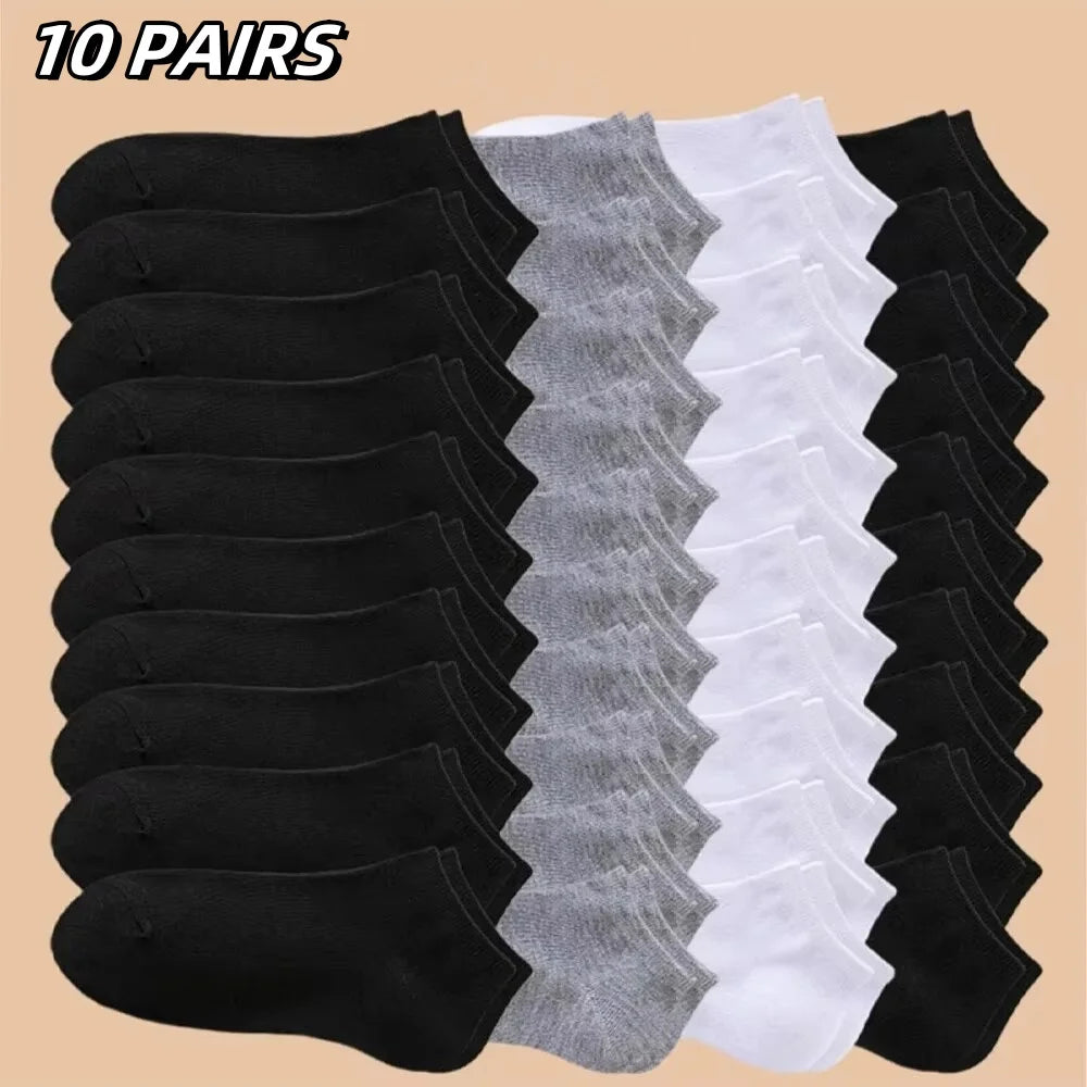 Men's Boat Socks - Summer Autumn Solid Color Non-Pilling