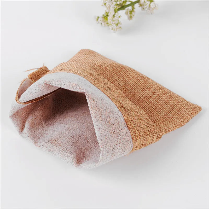 Jute Drawstring Bags - Multi Size Jewelry & Gift Bags