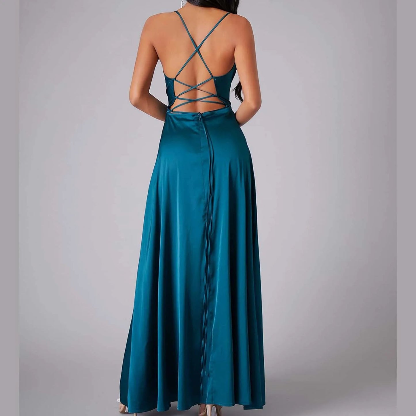 Chiffon Train Women Dress - Summer Tank Top Sleeveless Long Dress