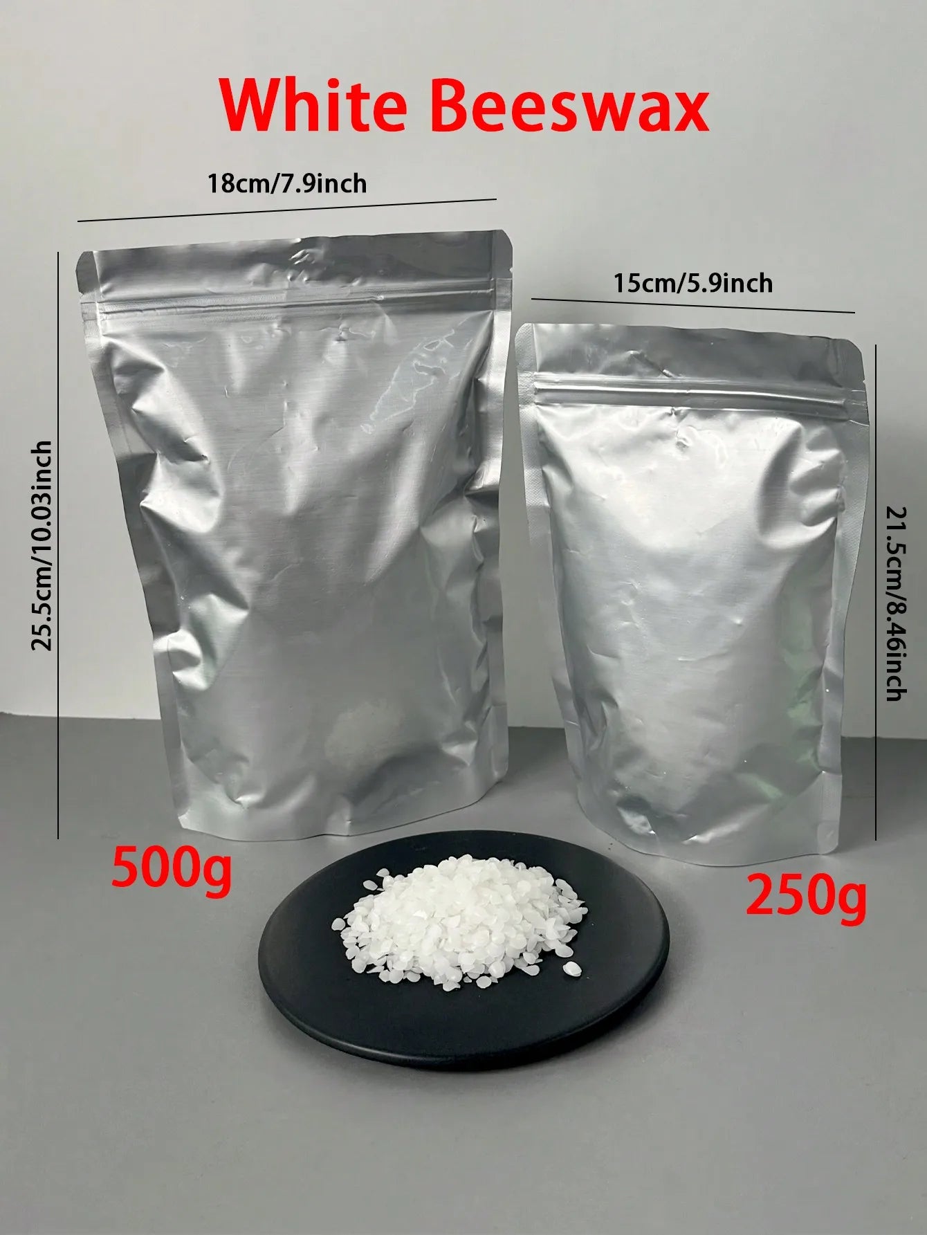 500g White Beeswax Granules - DIY Candle Making Supplies