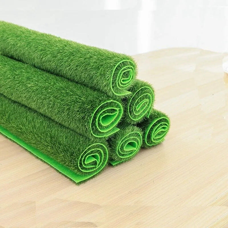Artificial Lawn Grass Mat - Fake Green Turf for Home & Garden Decor