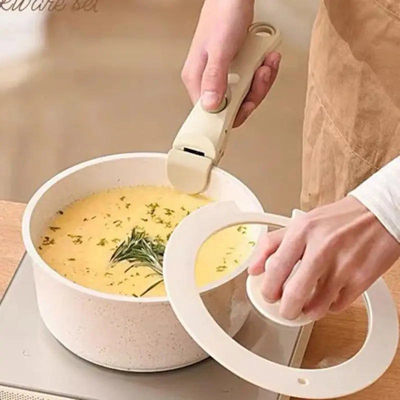 Detachable Pot Handle for Non-stick Ceramic Cookware