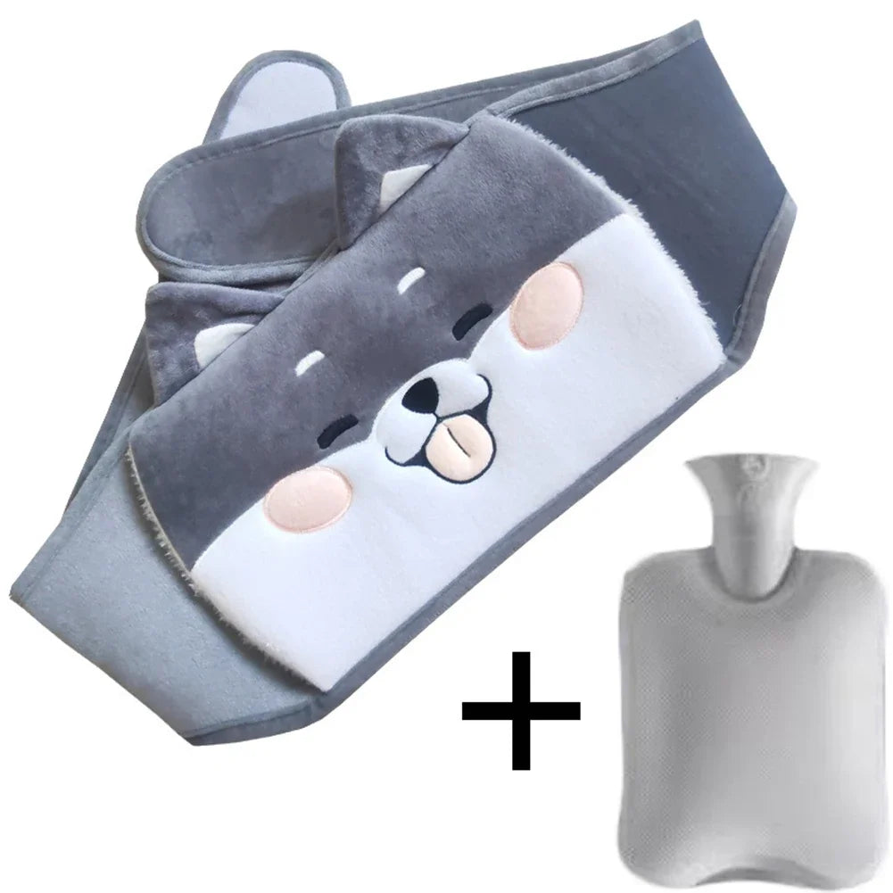 Hot Water Bottle Bag | Plush Waist Cover for Pain Relief