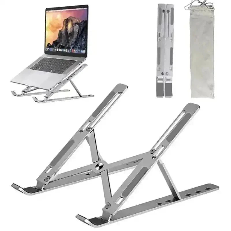 Foldable Aluminum Laptop Stand for MacBook & PC