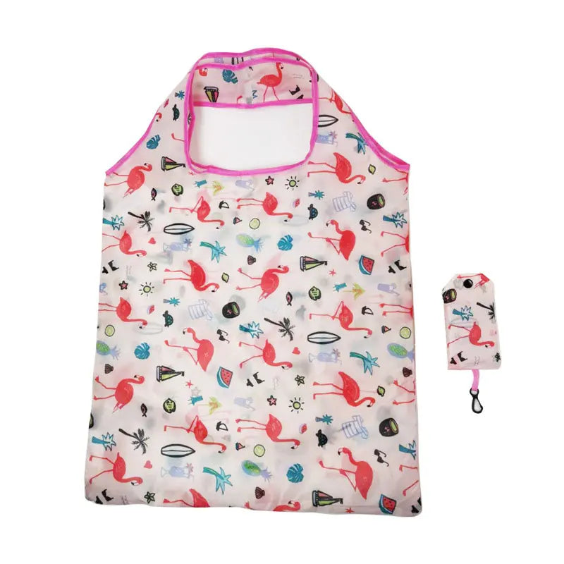 Reusable Shopping Bag - Nylon Foldable Grocery Tote Bag