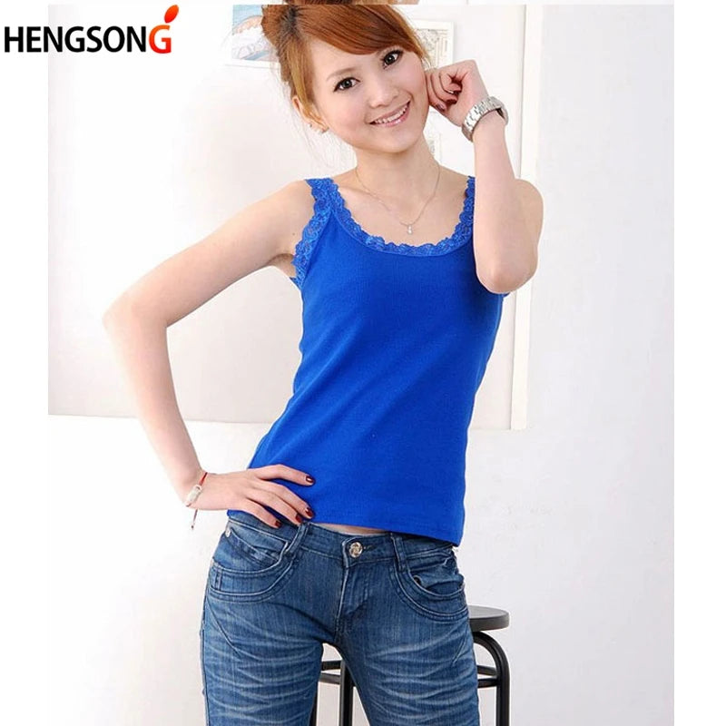 Summer Top Women Sleeveless Lace Tank Top - Sexy Women's Vest Tops
