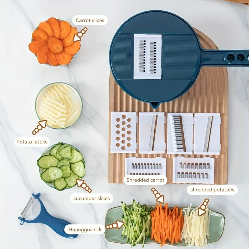 9-in-1 Vegetable Cutter | Multi-functional Grater & Shredder