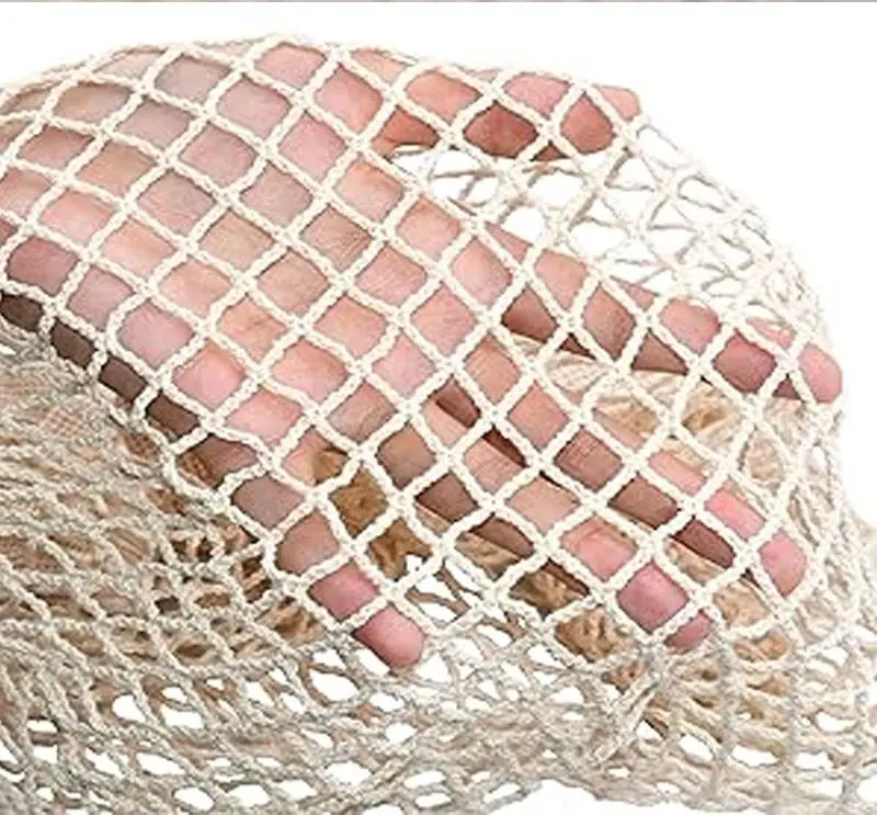Portable Reusable Grocery Bags - Cotton Mesh String Shopping Tote