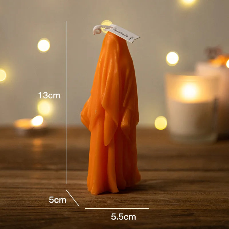 Halloween Woman Scented Candle - Creative Holiday Decor
