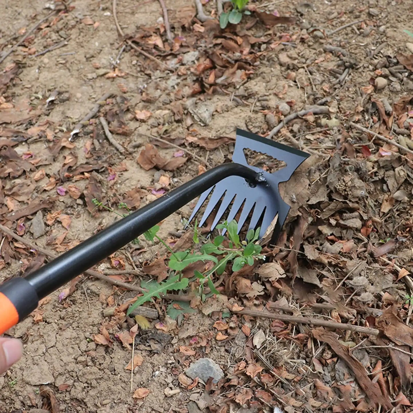 Multifunction Dual-Headed Gardening Hoe & Rake