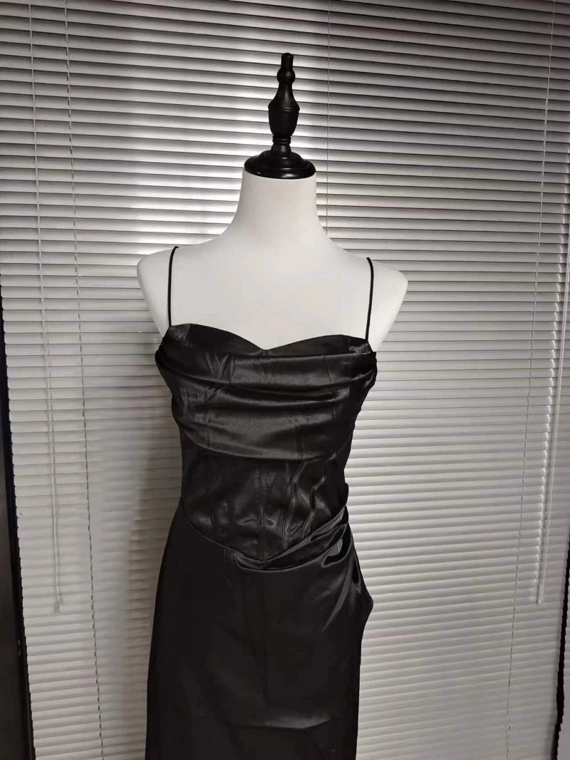 Sexy Green Halter Split Long Dress - Party & Evening Gown