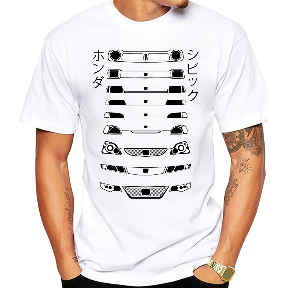 Civic Type R EG Classic T-Shirt - Harajuku JDM Sport Car Design