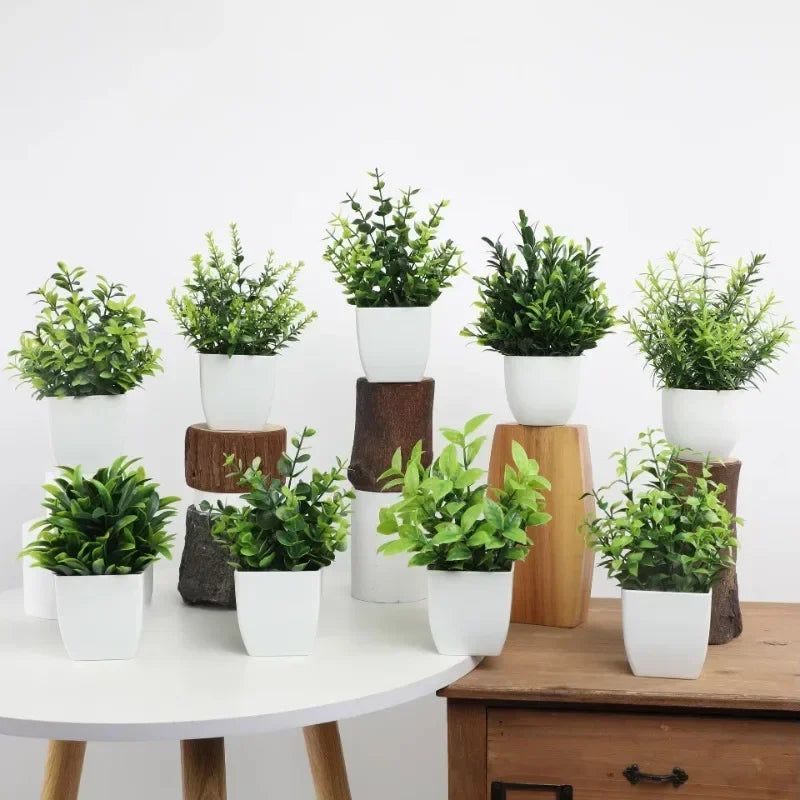 Artificial Potted Plant | Desktop Home & Office Decor