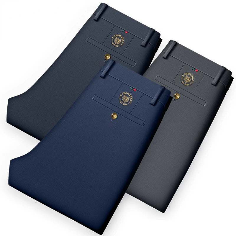 Summer Quick-Drying Pants - Men's Casual Trousers with Zipper Pockets