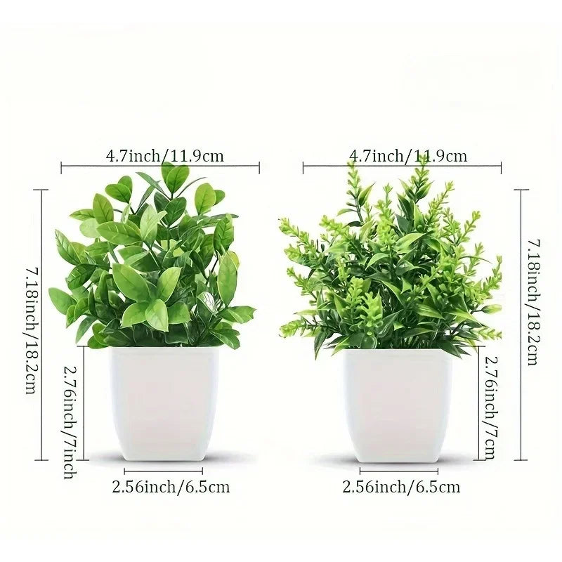 Artificial Potted Plant | Desktop Home & Office Decor