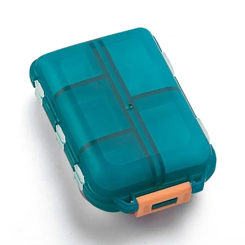 Portable 10 Grids Pill Organizer - Perfect for Travel