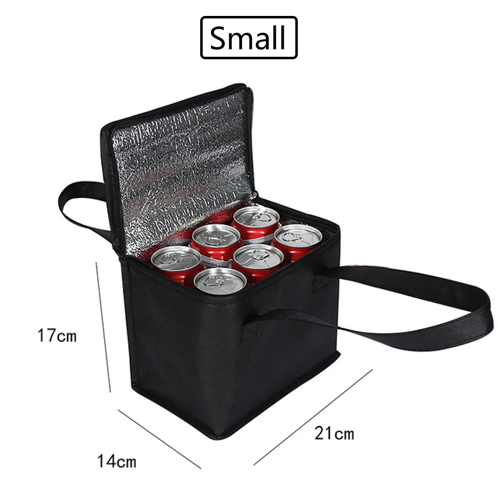 Portable Lunch Cooler Bag - Insulated Picnic Thermal Bag