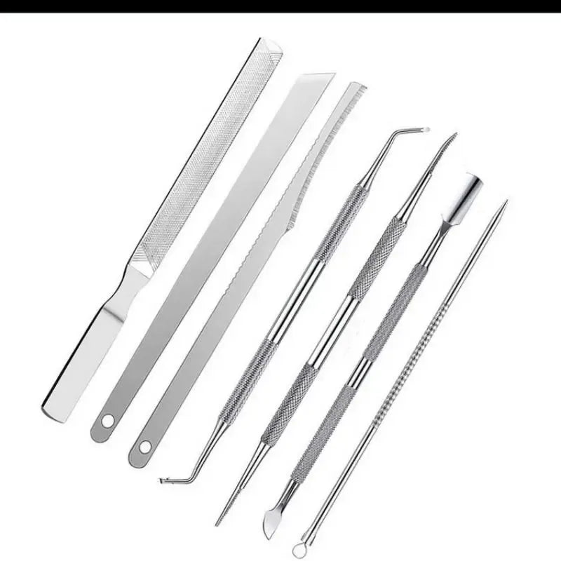 6pcs Manicure Pedicure Knife Set | Stainless Steel Grooming Tools