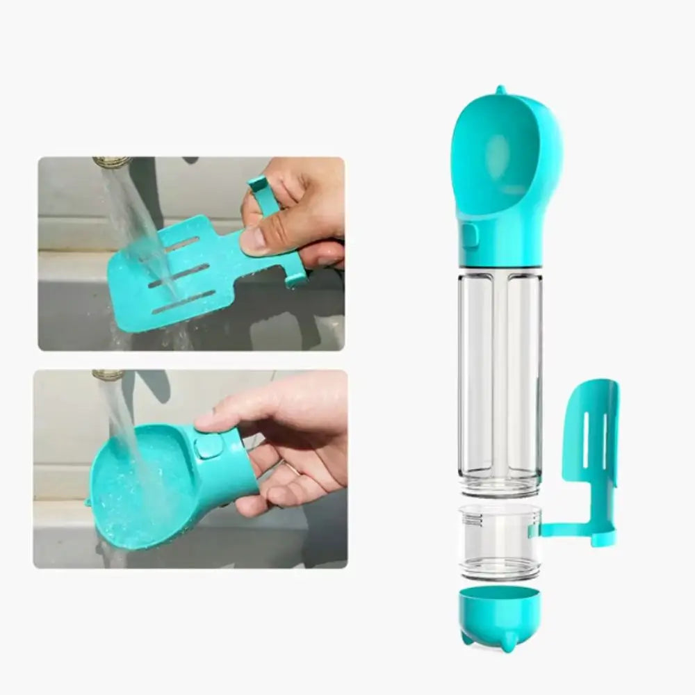 3 in 1 Pet's water bottle | Best Dog's Care Gadget | Leak Proof Water Bottle with Trash Bag and Shovel | Dog Food Feeder
