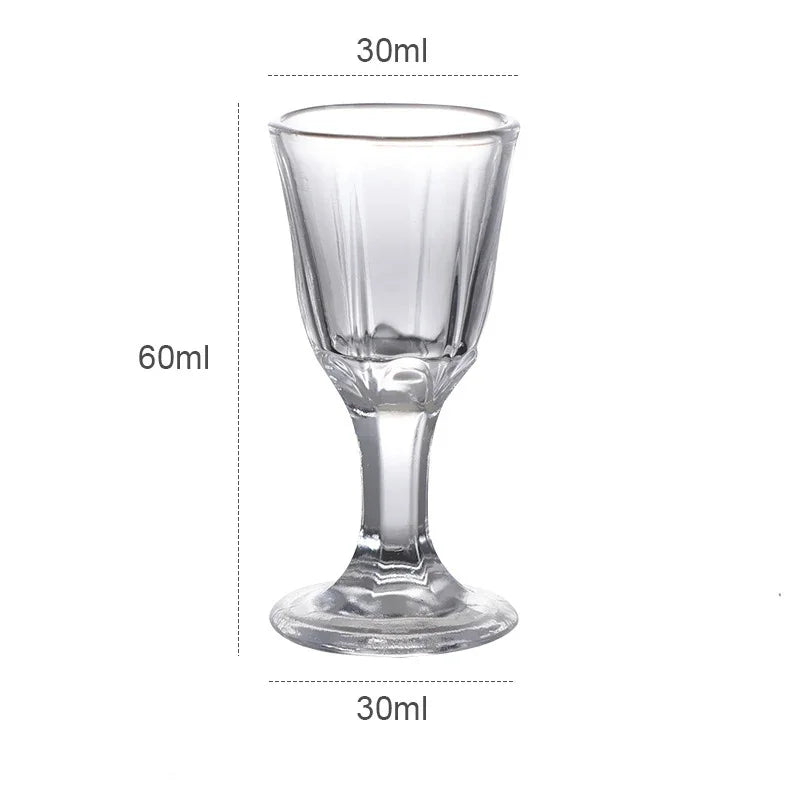 6pcs 10ml Mini Shot Glass Set – Clear Spirits Tasting Cups