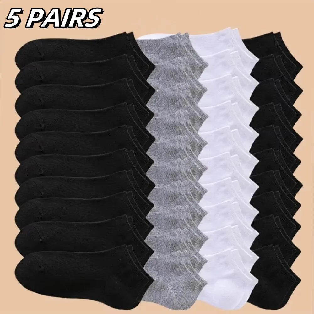 Men's Boat Socks - Summer Autumn Solid Color Non-Pilling