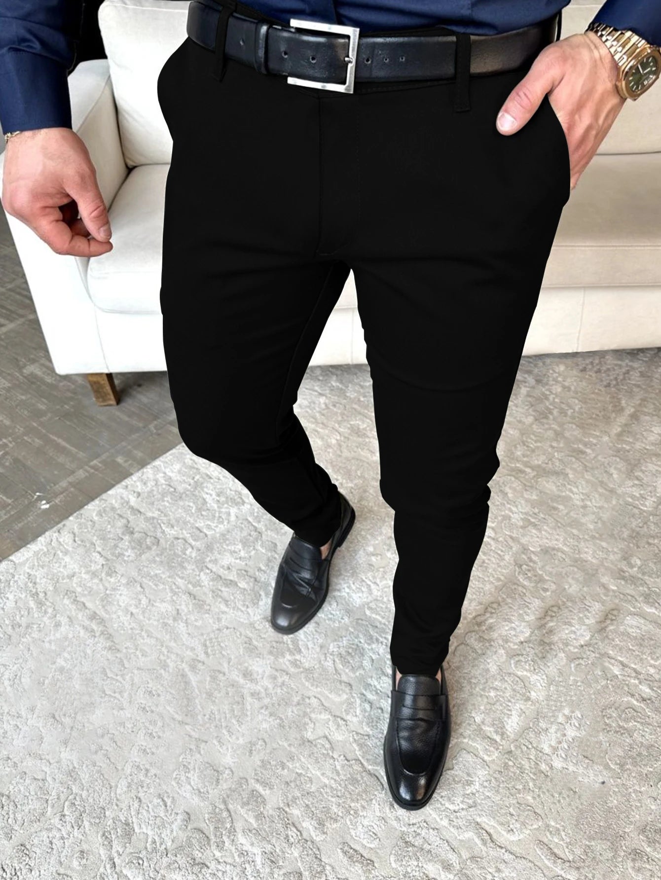 New Fashion Casual Slim Men's Pants - Comfortable and Breathable Business Wear